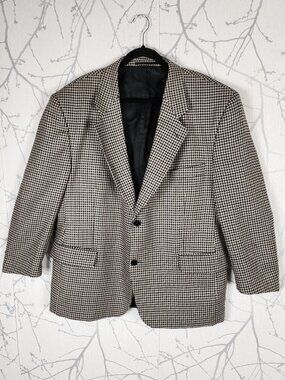 Protocol Houndstooth 100% Wool Blazer Sport Coat